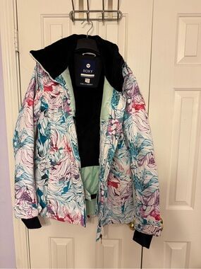 Roxy Floral Ski Jacket | size L.